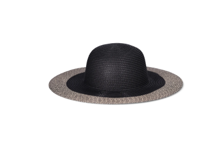 Time and Tru Women's Striped Floppy Straw Hat | WTWL149XA