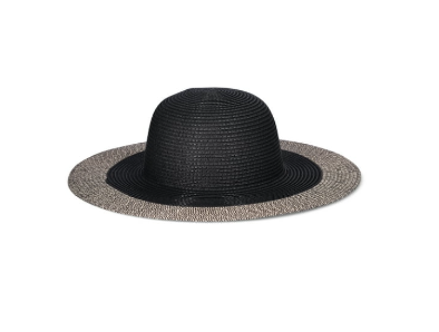 Time and Tru Women's Striped Floppy Straw Hat | WTWL149XA
