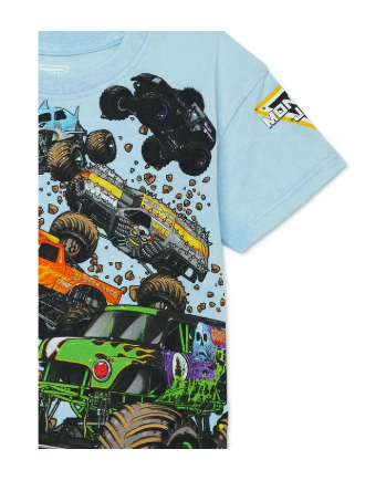 Monster Jam Toddler Short Sleeve Crewneck Tee | WTWL8XA
