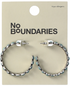 No Boundaries Beaded Silver-Tone Hoop Earrings, Women's | WTWL296XB
