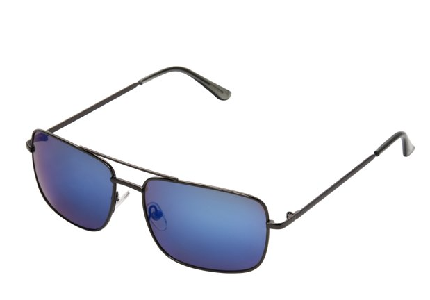 Foster Grant Cali Blue Classic Men's Pilot Sunglasses, Gunmetal Grey XG03 | WTWL25XA