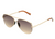Foster Grant Women's Aviator Fashion Sunglasses, Gold M01 | WTWL27XA