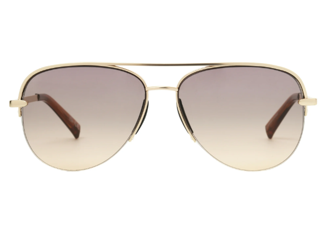 Foster Grant Women's Aviator Fashion Sunglasses, Gold M01 | WTWL27XA