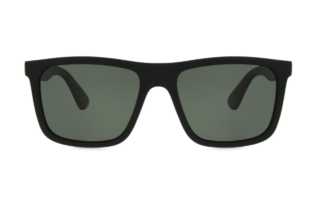 Foster Grant Men's Premium Polarized Square Sunglasses, Black BB05 | WTWL33XA