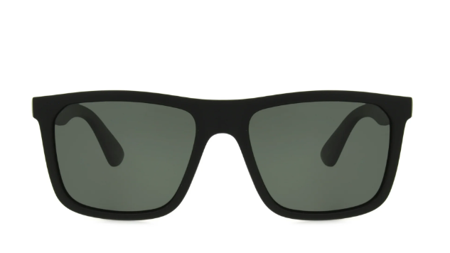 Foster Grant Men's Premium Polarized Square Sunglasses, Black BB05 | WTWL33XA