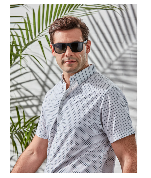 Foster Grant Men's Premium Polarized Square Sunglasses, Black BB05 | WTWL33XA