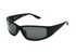 Foster Grant Men's Wrap Black Sport Sunglasses, Black XG07 | WTWL37XA