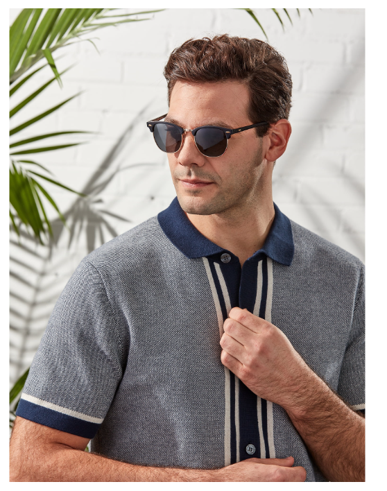 Foster Grant Men's Club Fashion Sunglasses, Black XG09 | WTWL45XA