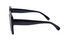 Women's Oversized Square Full Rim Sunglasses with Black Frames and Smoke Lenses XG13P34| WTWL50XA
