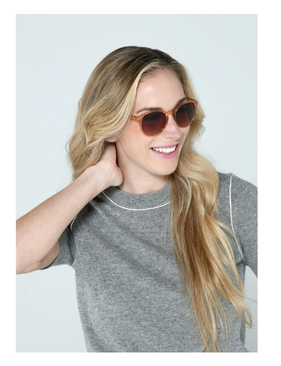 Sunsentials By Foster Grant Women's Round Sunglasses, Tan A11 I WTWL500XA