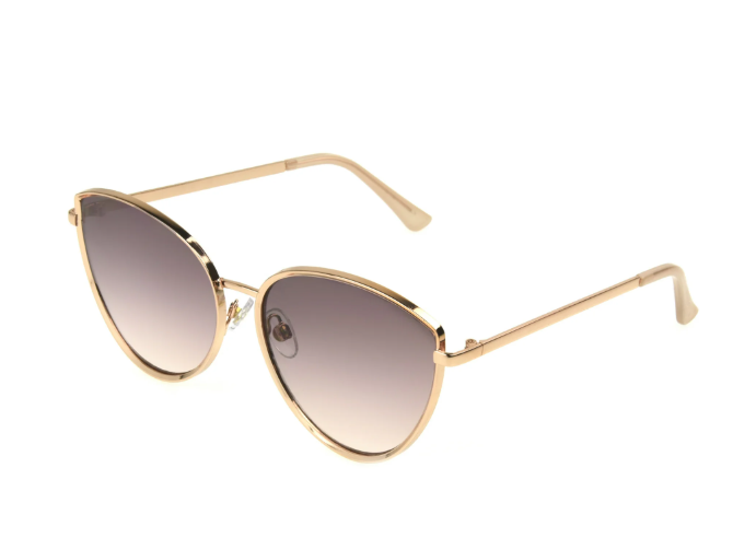Foster Grant Premium Women's Cat Eye Metal Adult Sunglasses, Rose Gold PO1 I WTWL503XA