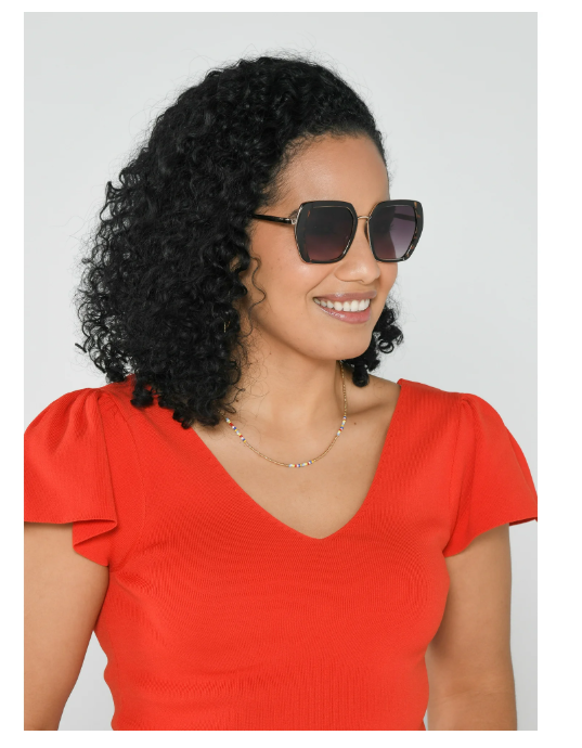 Foster Grant Premium Women's Square Adult Sunglasses, Black P08-2 | WTWL504XA