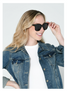 Foster Grant Women's Oversized Fashion Sunglasses, Black M08 | WTWL510XA