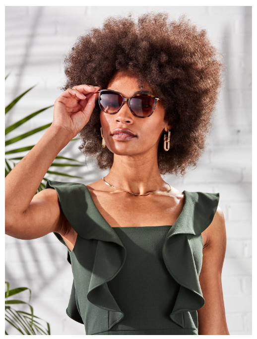 Foster Grant Women's Cat Eye Sunglasses, Tortoise M07| WTWL513XA