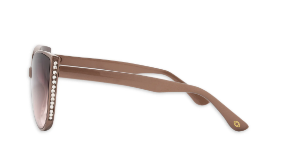 Sofia Vergara Women's Cat Eye Beige Adult Sunglasses, V04 | WTWL519XA