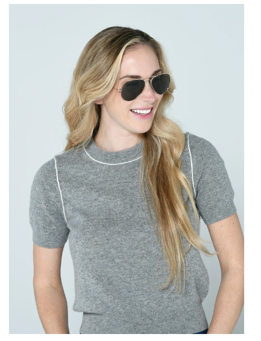 Sunsentials by Foster Grant Women's Aviator Sunglasses, Gold A10 | WTWL520XA