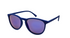 Mens Plastic Round Full Rim Sunglasses with Blue Frames and Blue Mirrored Lenses, XG16 | WTWL5023XA
