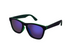 Kids Plastic Wayfarer Full Rim Sunglasses with Black Green Frames and Blue Mirrored Lenses, XG17 | WTWL5024XA