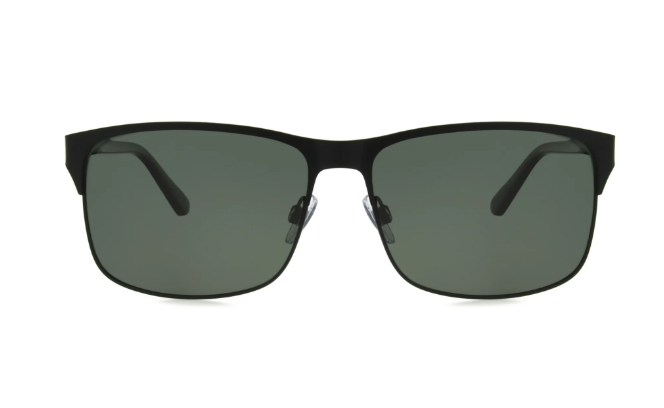 Foster Grant Men's Premium Polarized Way-Shape Fashion Sunglasses, Black BB06 | WTWL523XA