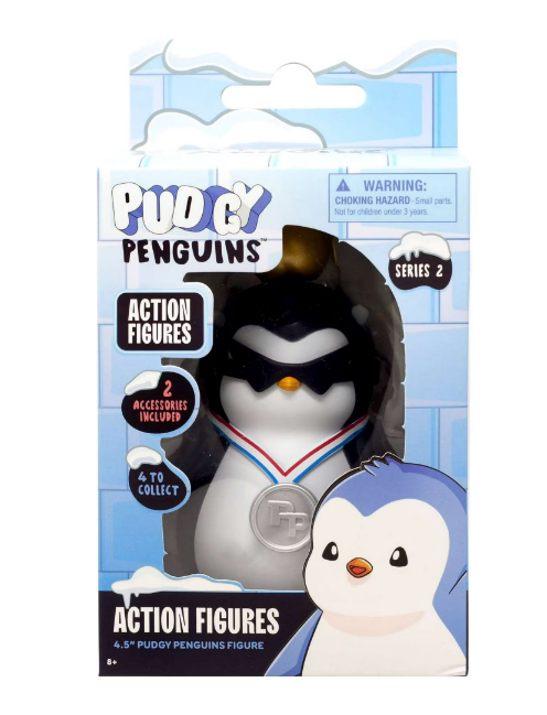 PMI Pudgy Penguins Series 2 Gold Egg on Head Action Figure | WTWL1158XA