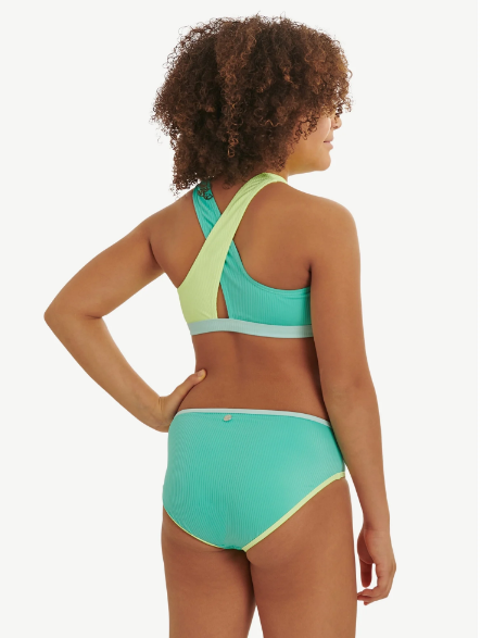 Justice Girls Two-Piece Color Blocked Halter Bikini, Sizes 5-18| WTWL586XA