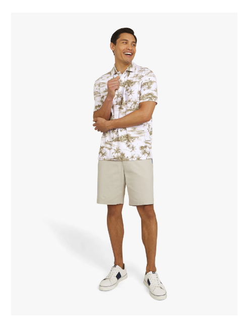 Chaps Men's and Big Men's Everyday Performance Printed Polo Shirt, Sizes S-3XL | WTWL579XA