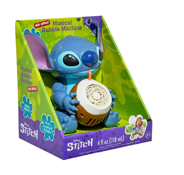 Little Kids Inc. Disney Stitch Musical Bubble Machine, Ages 3 and up | WTWL1163XA
