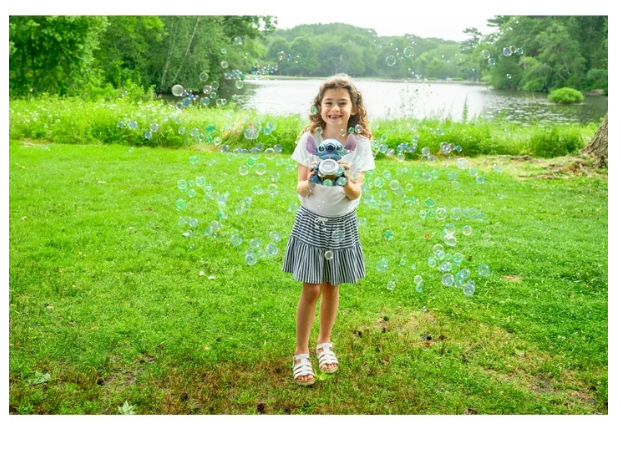 Little Kids Inc. Disney Stitch Musical Bubble Machine, Ages 3 and up | WTWL1163XA