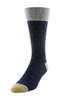 Mens Gold Toe Dress Stripe Dots Crew Socks | WTWL1172XA