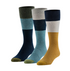 GoldToe Edition Mens Comfort Top Flat Crew Socks Assorted, 3 Pack | WTWL1173XA