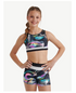 Justice Reversible Racerback Sports Bra for Girls with Swirl Print |  WTWL1203XA
