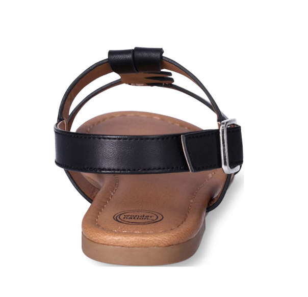 Wonder Nation Little Girls and Big Girls Braid Sandals | WTWL1185XA