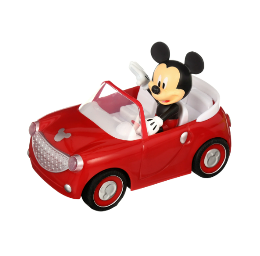 Jada Disney Junior Mickey Mouse Roadster RC Radio Control Car  1:24 Scale, Fun Toy for Kids Ages 4+ | WTWL1161XA