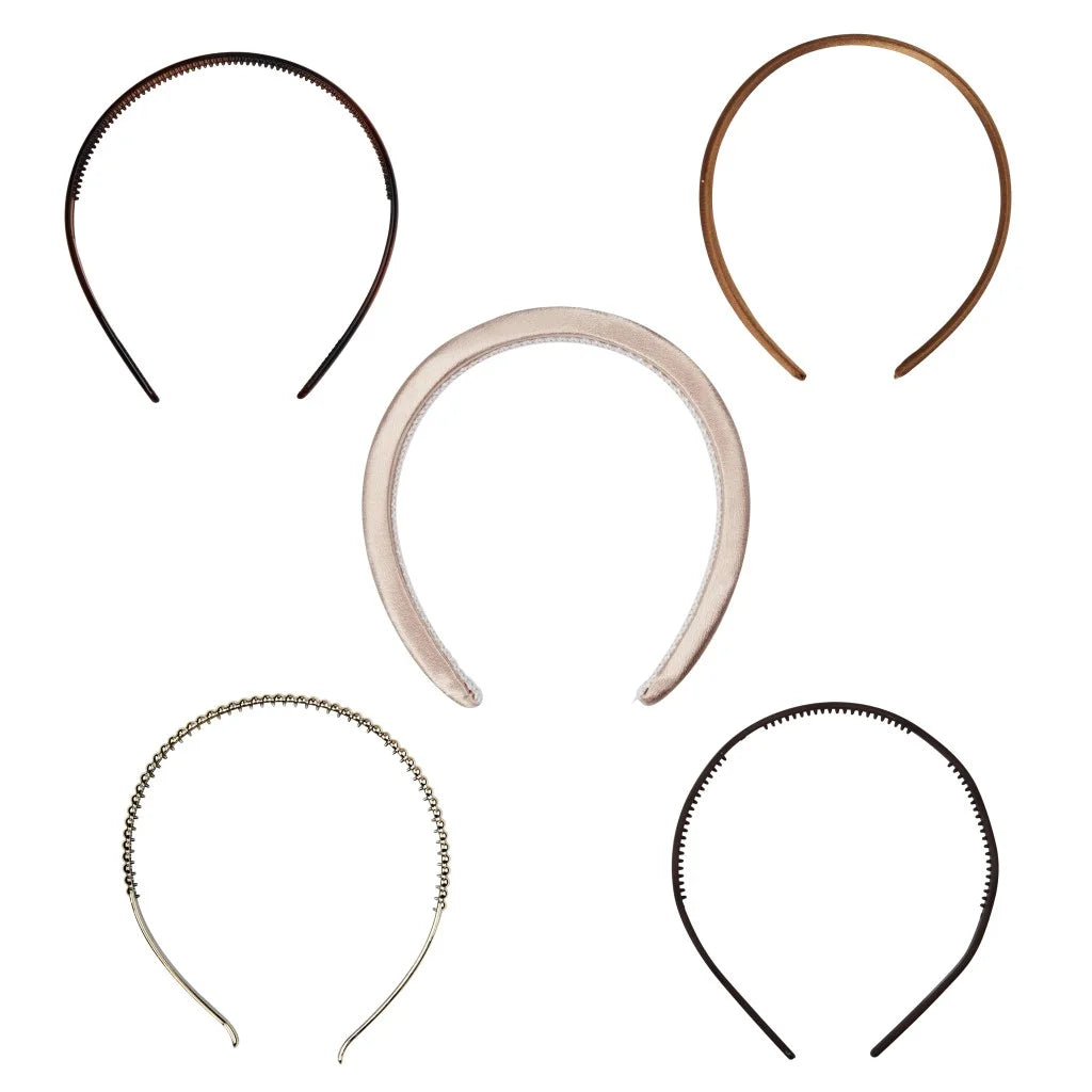 Scunci Fashion Headband Set, Assorted Colors, 5 Count | WTWL175XA