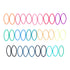 Scunci No Damage Elastic Nylon Ponytail Holder Hair Ties, Multi-Color Solids and Patterns, 32 Ct |  WTWL429XA