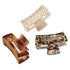 Scunci Open Cut Rectangular Claw Clips, Assorted Neutrals, | WTWL174XA