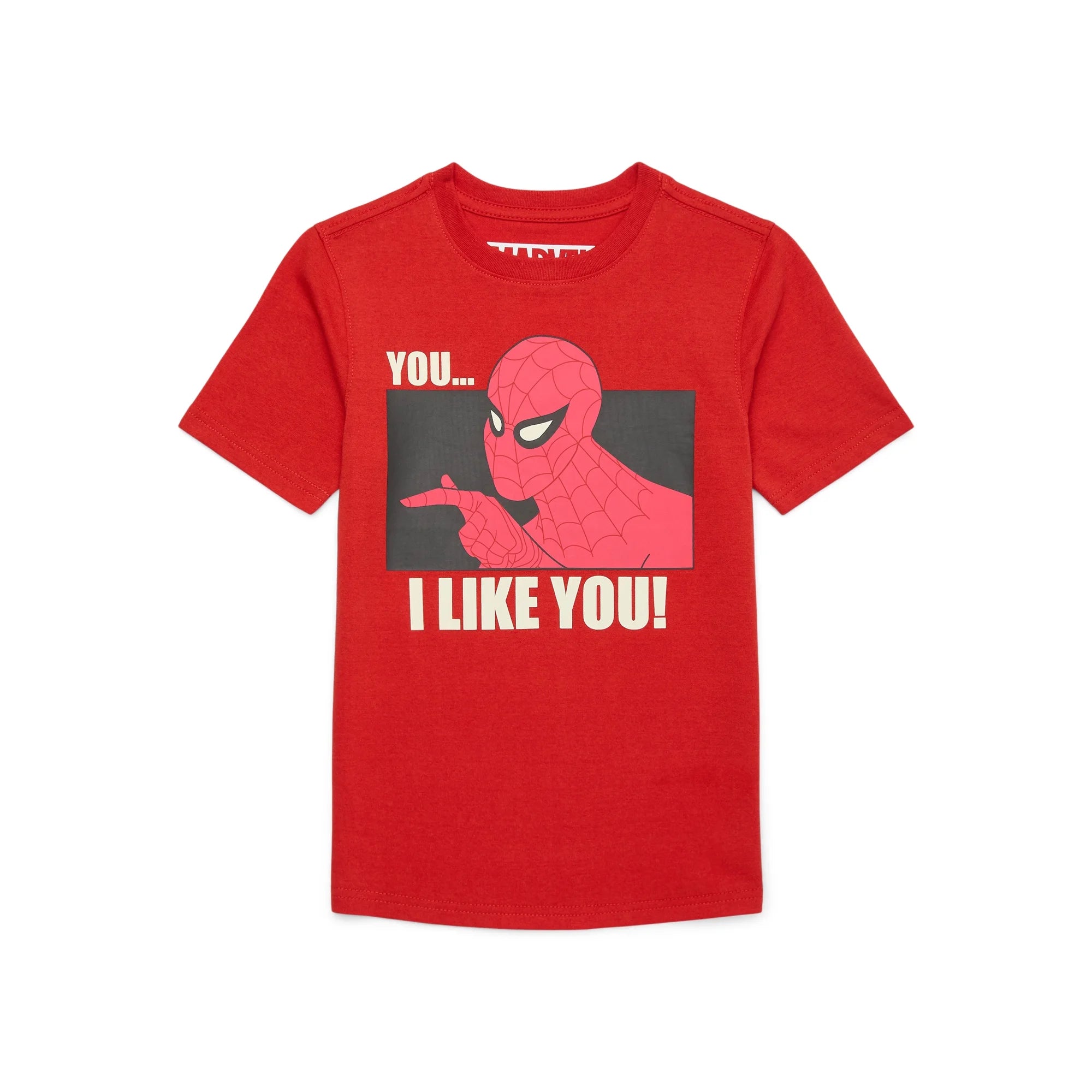 Spider-Man Boys’ Valentine’s Day Short Sleeve Graphic T-Shirt | WTWL111XA