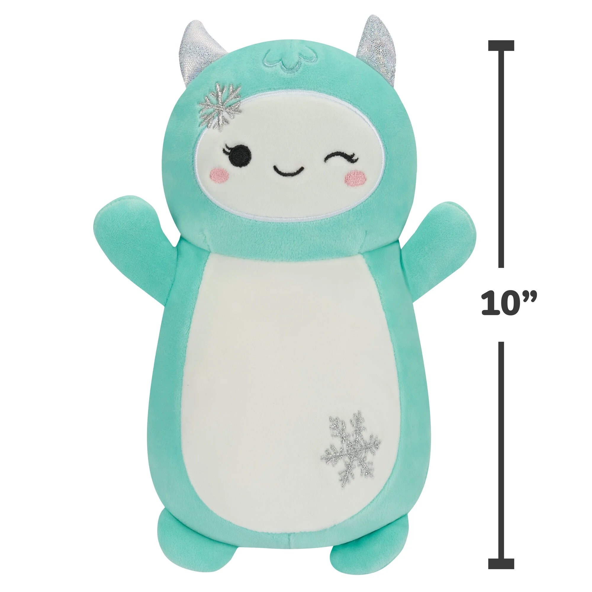Squishmallows Official Plush 10 inch Teal Yeti Hugmee - Childs Ultra Soft Stuffed Toy | WTWL339XA