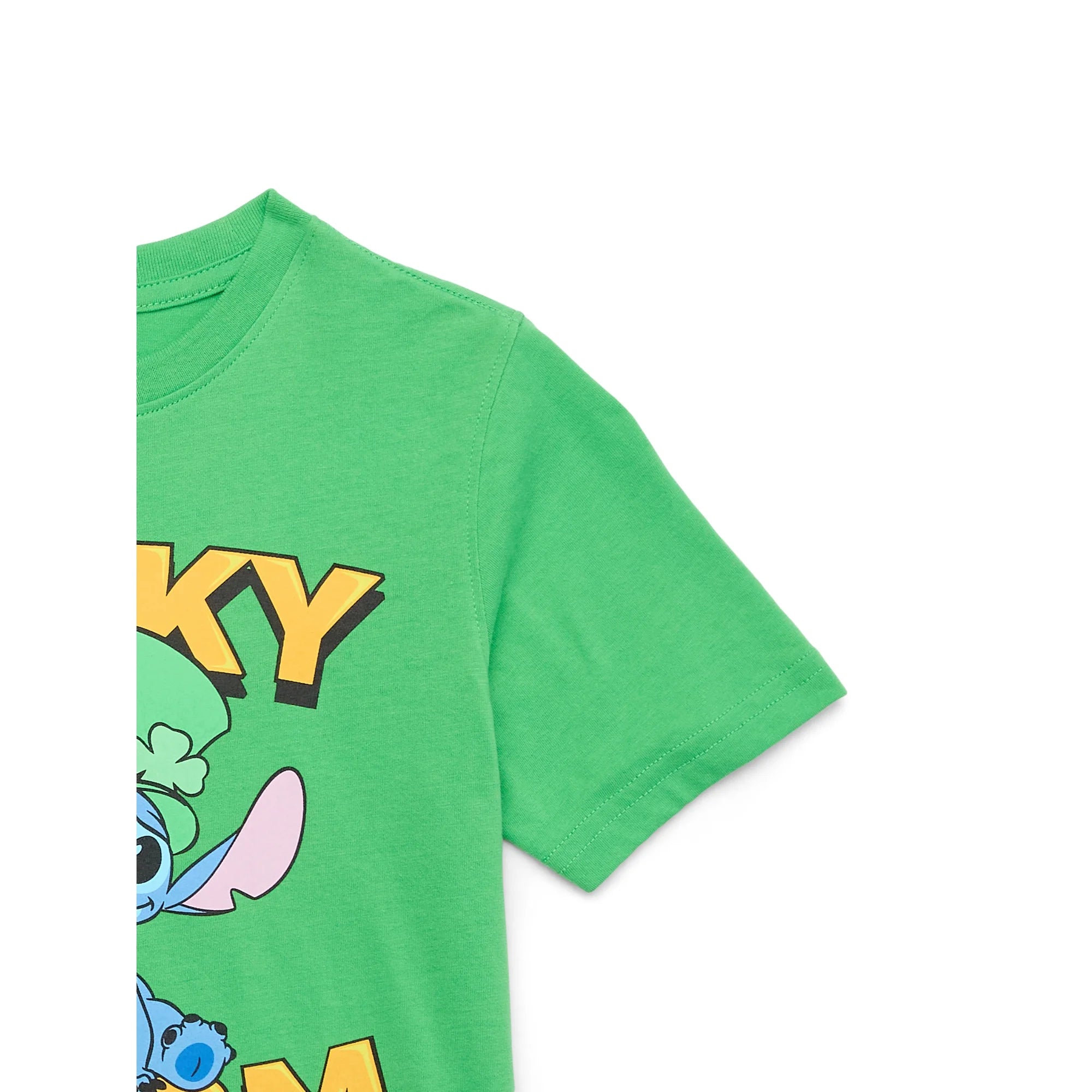 St. Patrick’s Day Little Boys and Big Boys Stitch Lucky Charm Graphic Tee, Sizes 4-18 | WTWL636XA