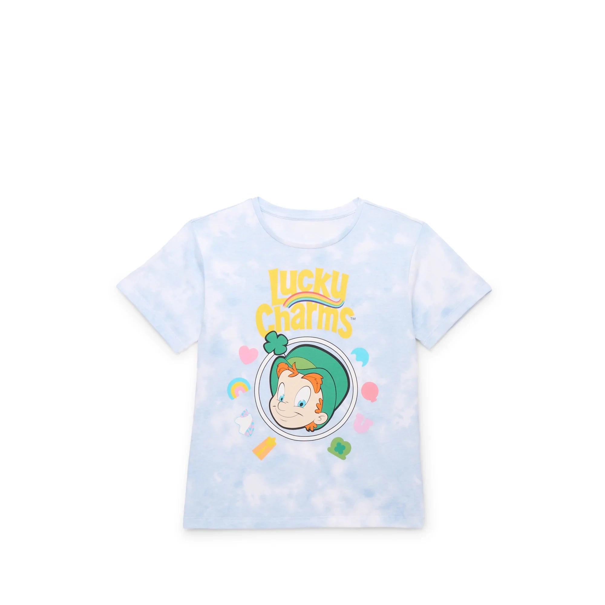 St. Patrick's Day Lucky Charms Tie Dye Graphic Tee for Girls, Sizes 4-16  |  WTWL652XA