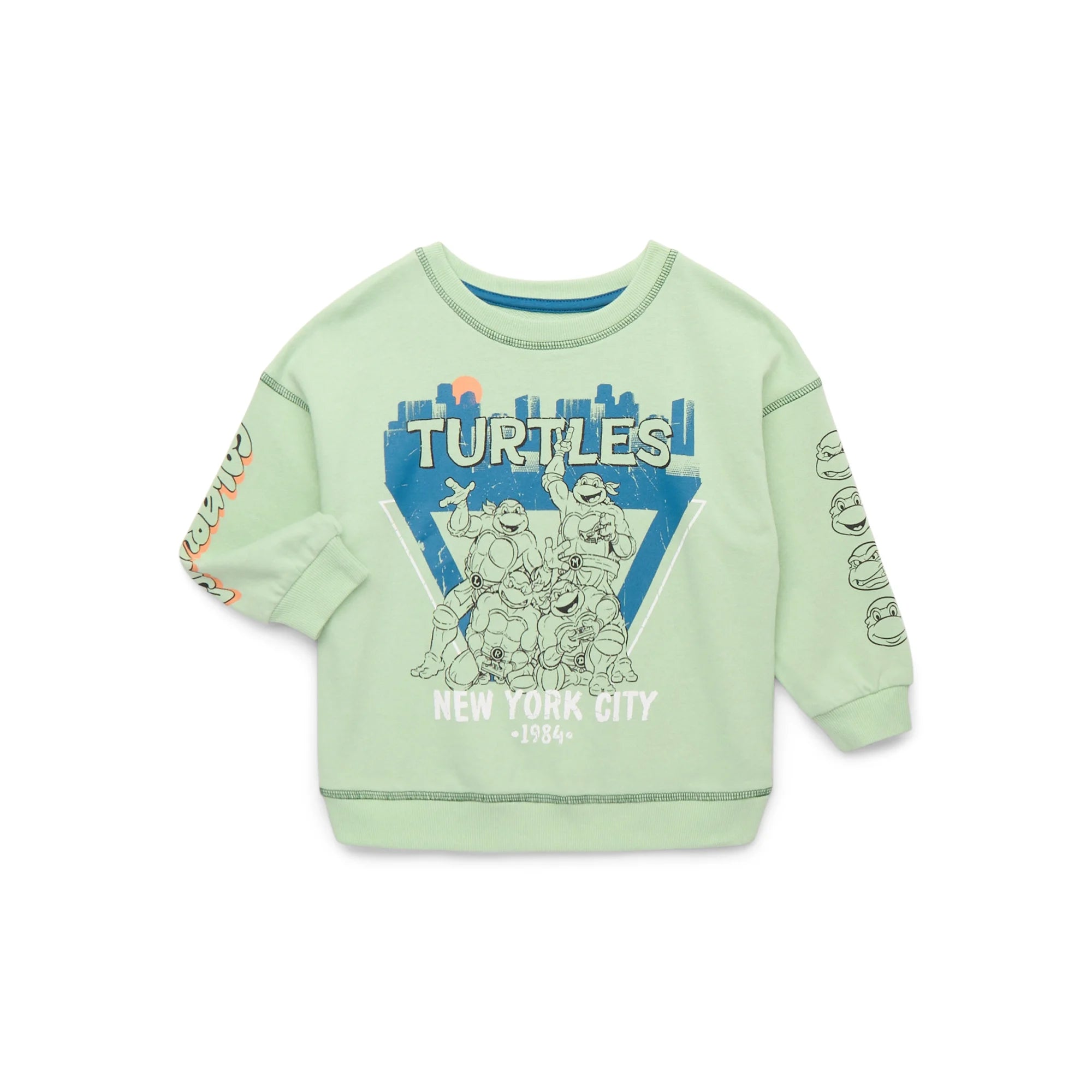 Teenage Mutant Ninja Turtles Toddler Boys Graphic Crewneck Sweatshirt, Sizes 12 Months-5T  |  WTWL731XA