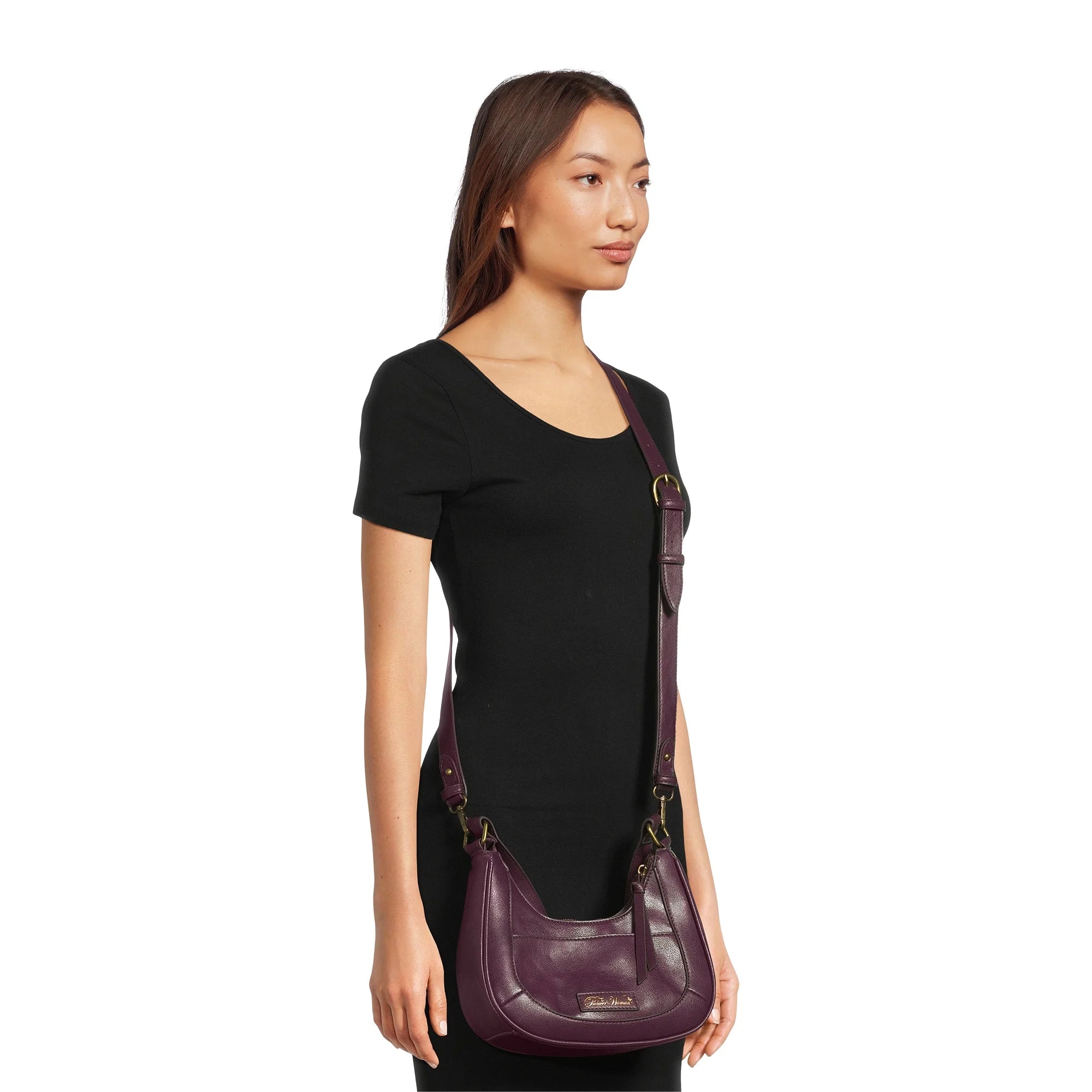 The Pioneer Woman Grace Women's Crossbody Handbag, Grapewine |  WTWL190XA