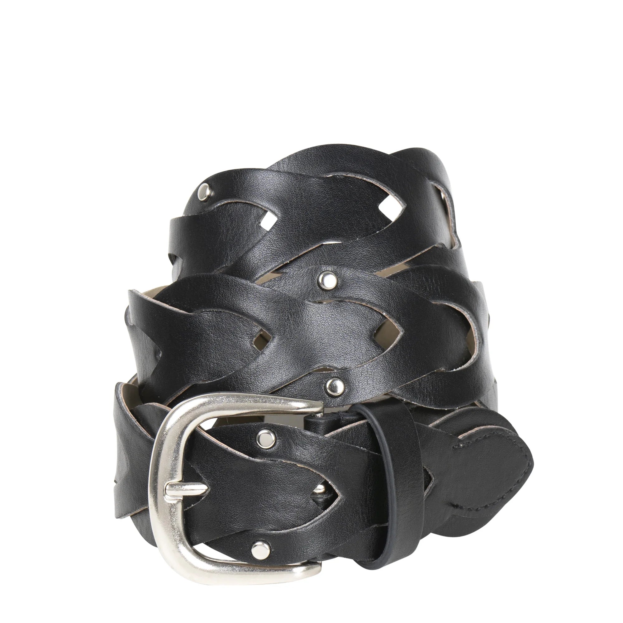 Time and Tru Women's Stud Link Braid Belt | WTWL700XA