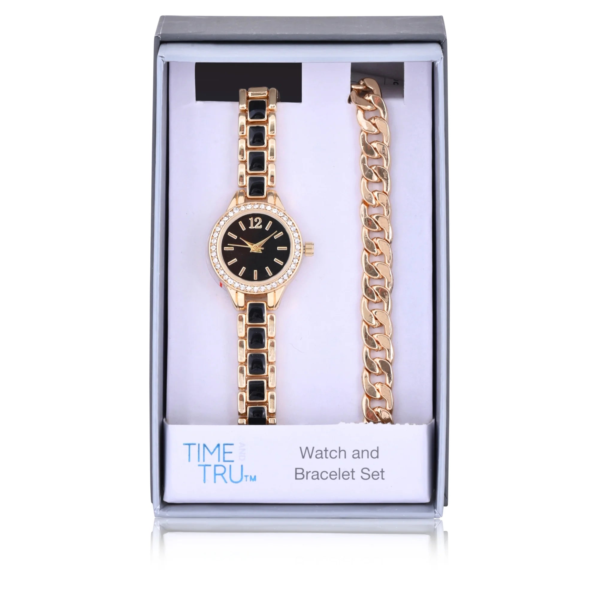 Time and Tru Adult Female Analog Watch in Color Gold | WTWL669XA