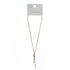 Time and Tru Gold Y Lariat Necklace with Stone (Women's)  | WTWL225XA