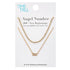 Time and Tru Goldtone Angel Number 000 Necklace Set, 2 Pieces | WTWL284XA