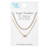 Time and Tru Goldtone Angel Number 222 Necklace Set, 2 Pieces | WTWL618XA