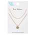 Time and Tru Goldtone Paw Print Necklace Set, 2 Pieces, Female, | WTWL285XA