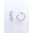 Time and Tru Women's Beaded Gold Hoop Earring, 1 Pair, Clear Beads with Gold Hoop Base | WTWL271XA