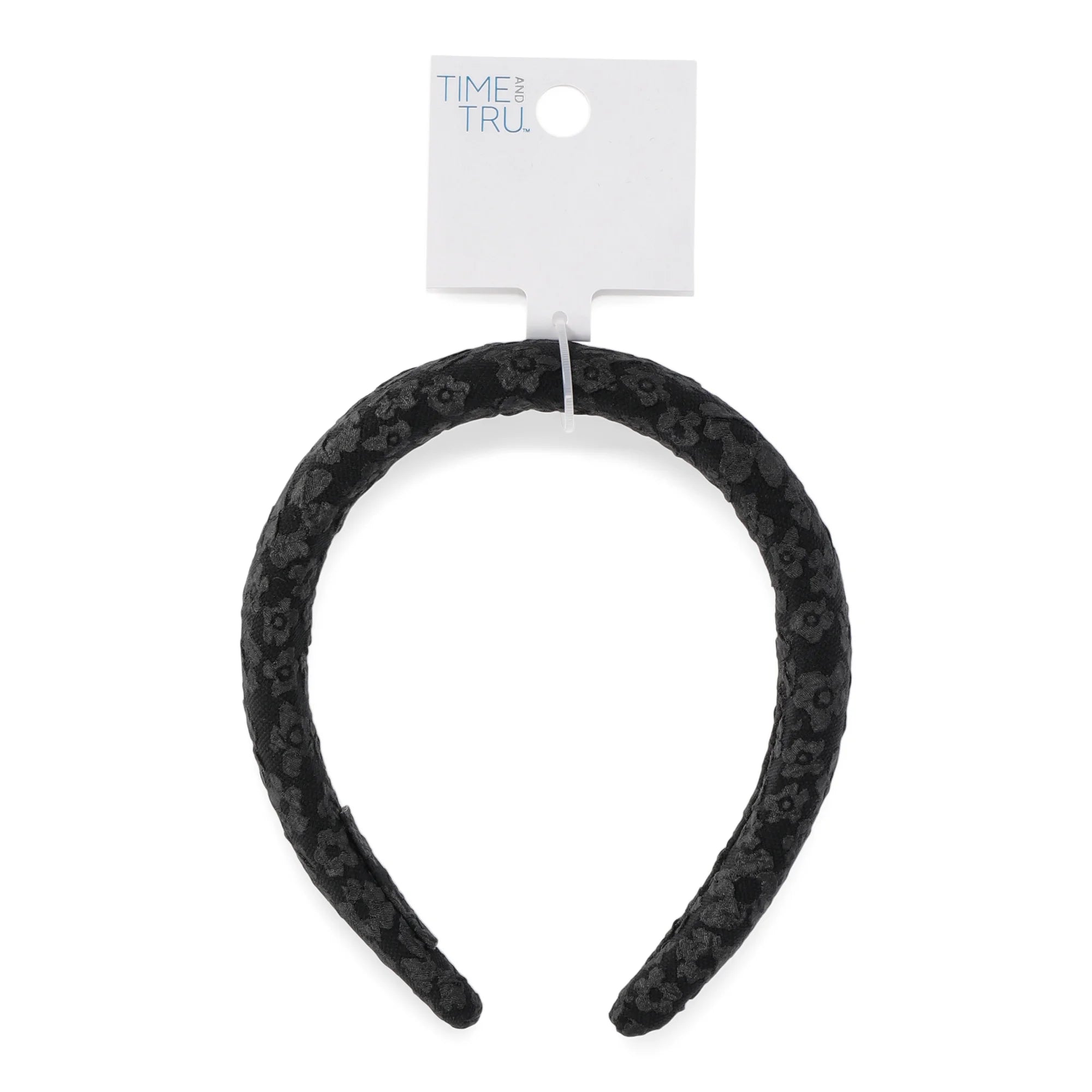 Time and Tru Women's Brocade Hair Headband, Black | WTWL136XA